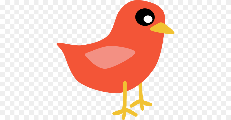 Red Cardinal Bird Vector Clip Art Red Bird Clipart, Animal, Beak, Canary, Fish Free Png Download