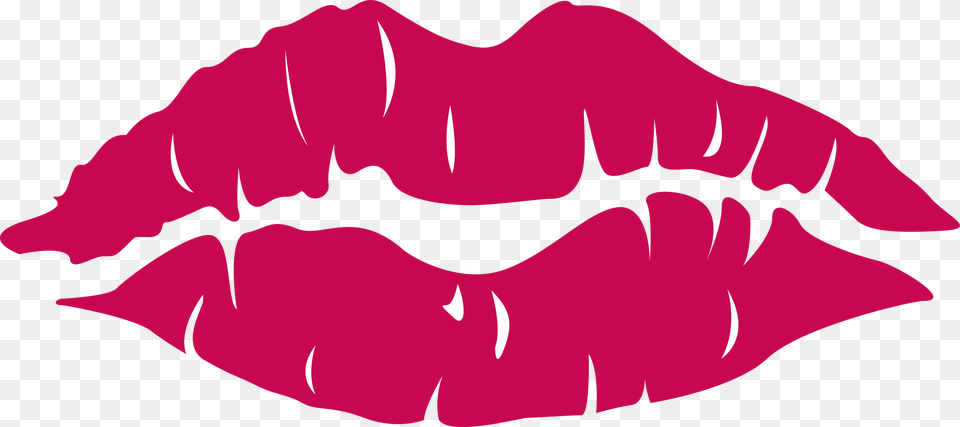 Red Cartoon Lips Clip Art Cartoon Lipstick Kiss, Logo, Symbol, Astronomy, Moon Free Transparent Png