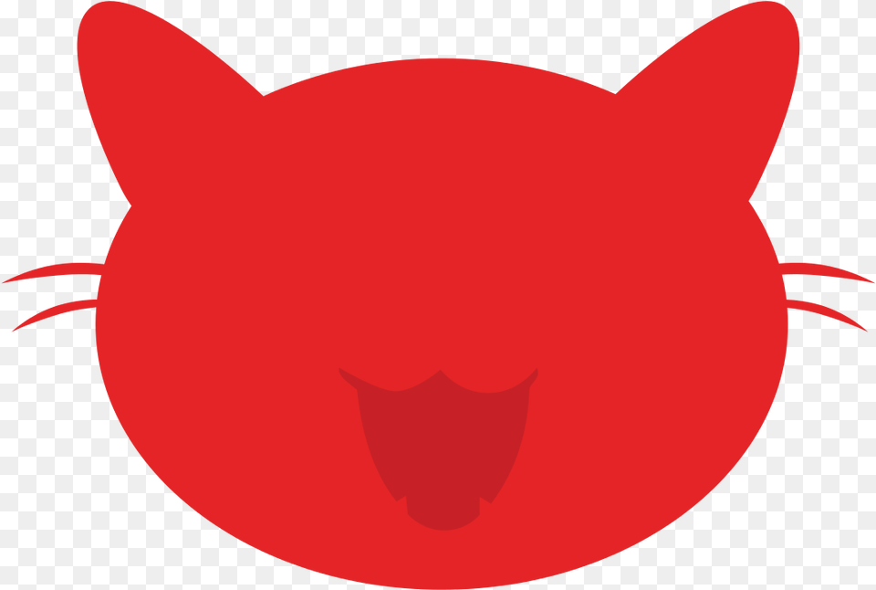 Red Cat Vector Cat Head Silhouette Free Png Download
