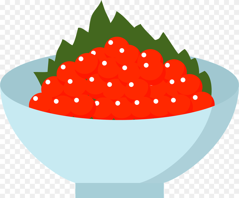 Red Caviar In A Bowl Clipart, Berry, Food, Fruit, Plant Png