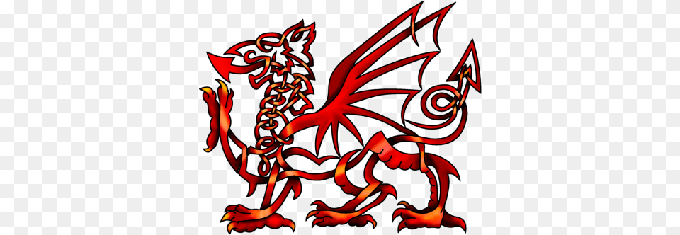 Red Celtic Knot Welsh Dragon Images Celtic Celtic Welsh Dragon Tattoo, Dynamite, Weapon Free Transparent Png