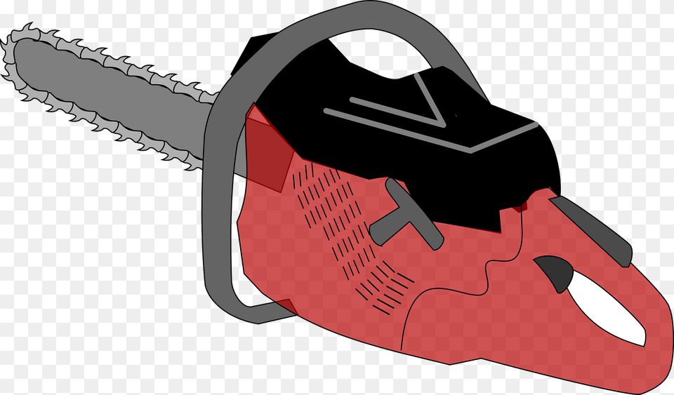 Red Chainsaw Clipart, Device, Chain Saw, Tool Free Transparent Png