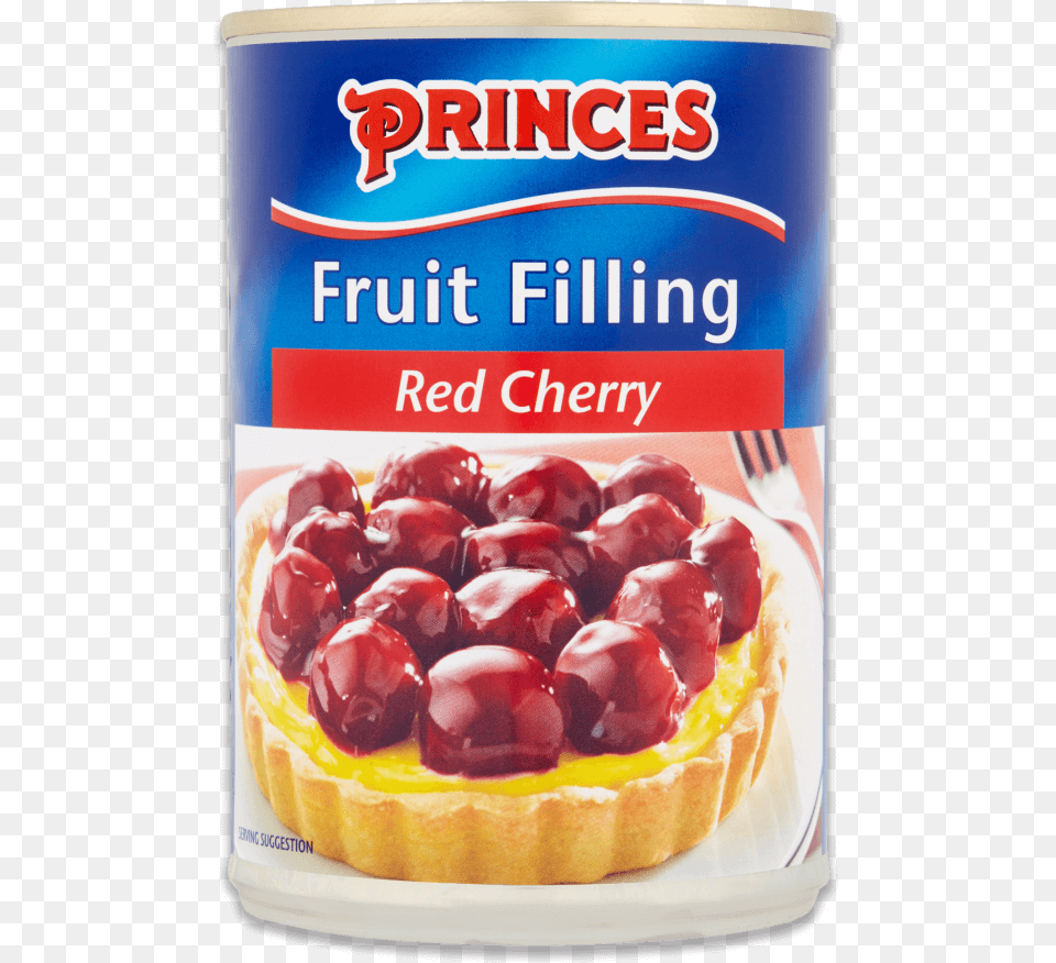Red Cherry Fruit Filling Princes Fruit Filling Red Cherry, Food, Plant, Produce, Can Png Image