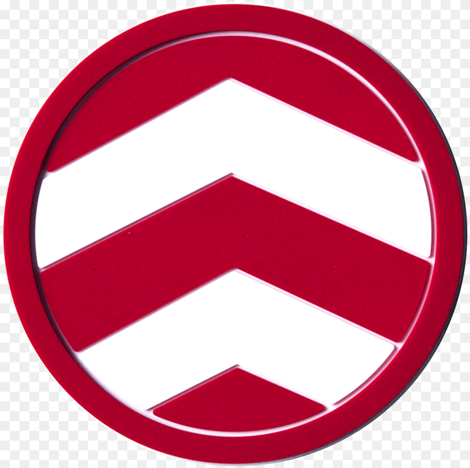 Red Chevron Coaster, Badge, Logo, Sign, Symbol Free Png