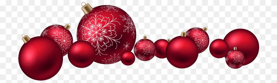 Red Christmas Ball, Food, Fruit, Plant, Produce Free Png