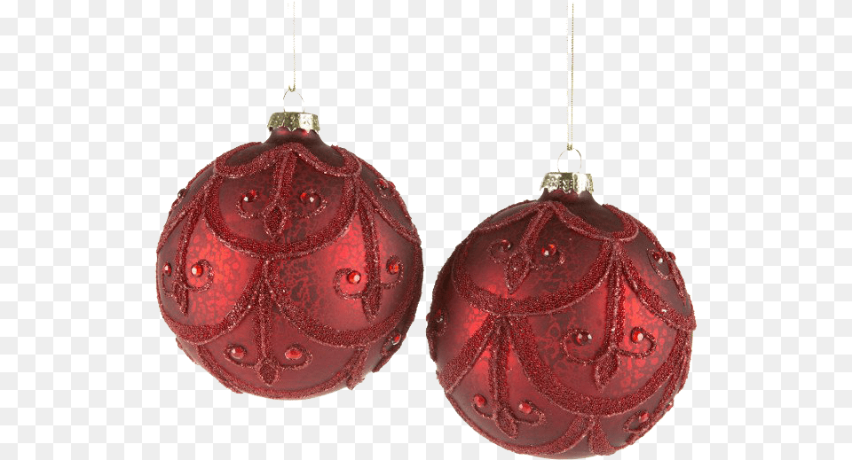 Red Christmas Ball Photos Earrings, Accessories, Earring, Jewelry, Ornament Free Transparent Png