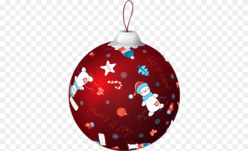 Red Christmas Ball With Snowman Clip Art Image Green Christmas Balls, Accessories, Ornament, Baby, Person Free Png Download