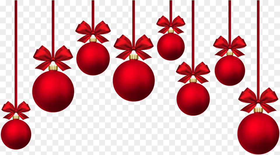 Red Christmas Baubles, Accessories, Jewelry, Necklace, Ornament Png Image