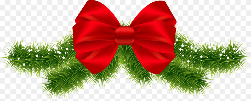 Red Christmas Bow, Accessories, Formal Wear, Tie, Plant Free Transparent Png