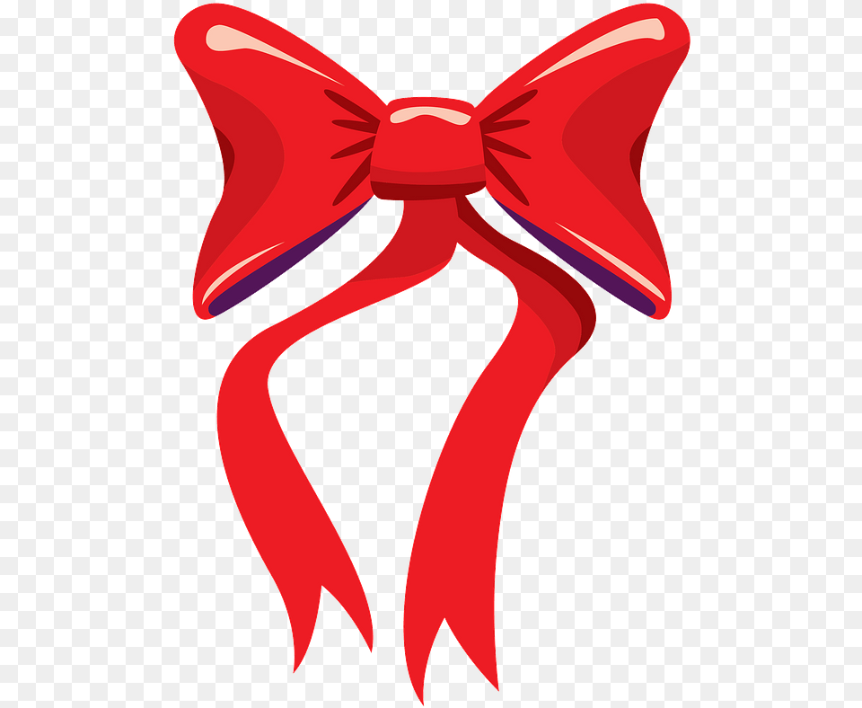 Red Christmas Bow Clipart Transparent Illustrator Bow Vector, Accessories, Formal Wear, Tie, Bow Tie Free Png Download