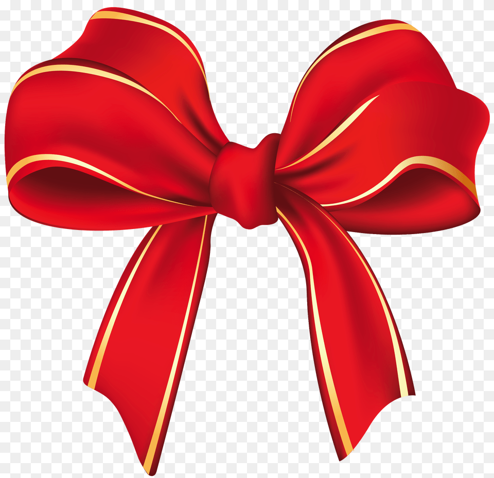 Red Christmas Bow Hd Transparent Christmas Bow, Accessories, Formal Wear, Tie, Bow Tie Free Png