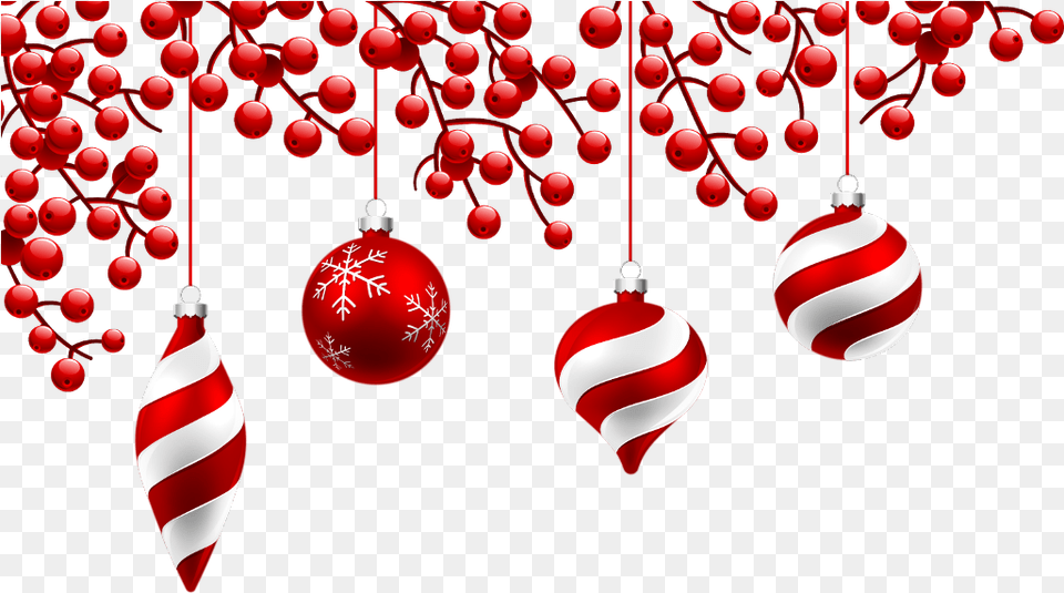 Red Christmas Decorations, Accessories, Balloon, Ornament Png