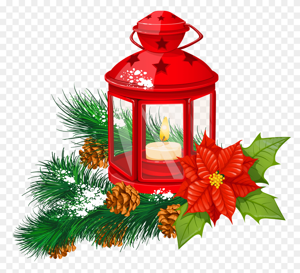 Red Christmas Lantern Transparent Clipart Arte Natal Christmas Lantern Clipart, Lamp, Dynamite, Weapon Free Png Download