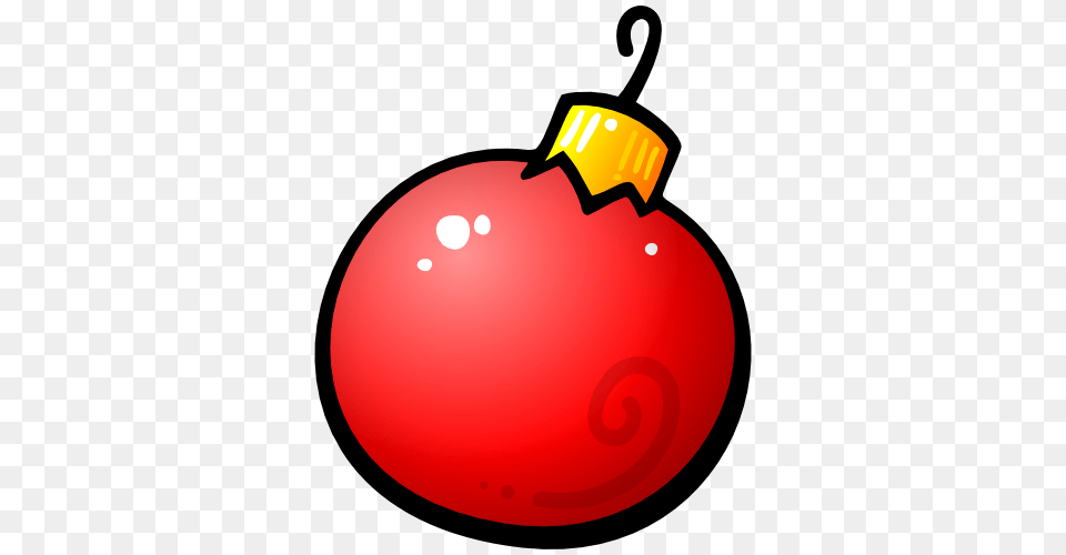 Red Christmas Ornament Ball Clip Art One Of Many Different Colors, Ammunition, Grenade, Weapon, Food Free Png Download