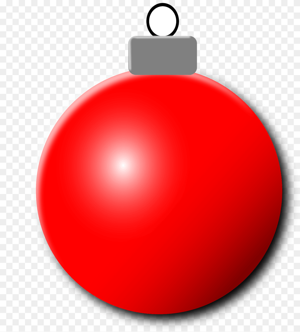 Red Christmas Ornament Clipart, Accessories, Sphere, Ammunition, Bomb Free Png