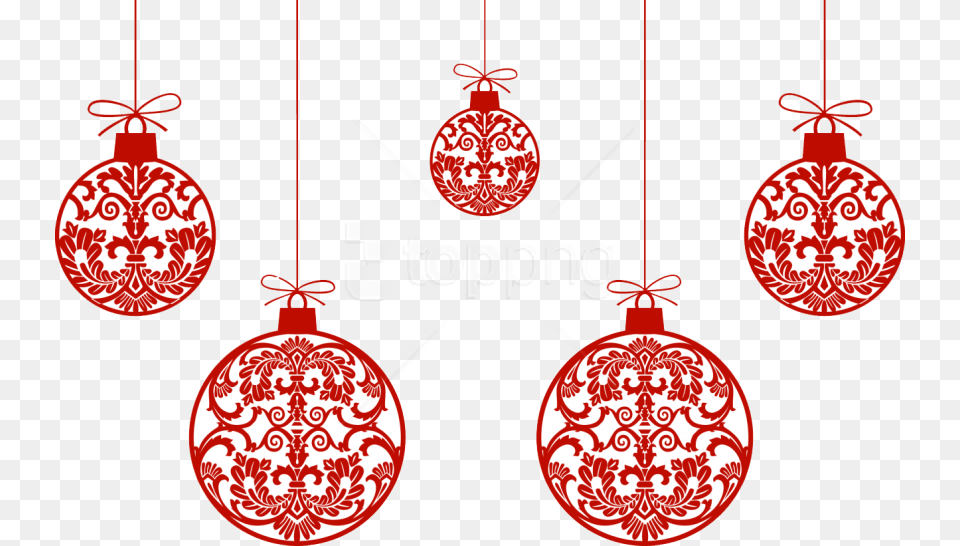 Red Christmas Ornament Clipart Christmas Decor, Accessories Free Transparent Png