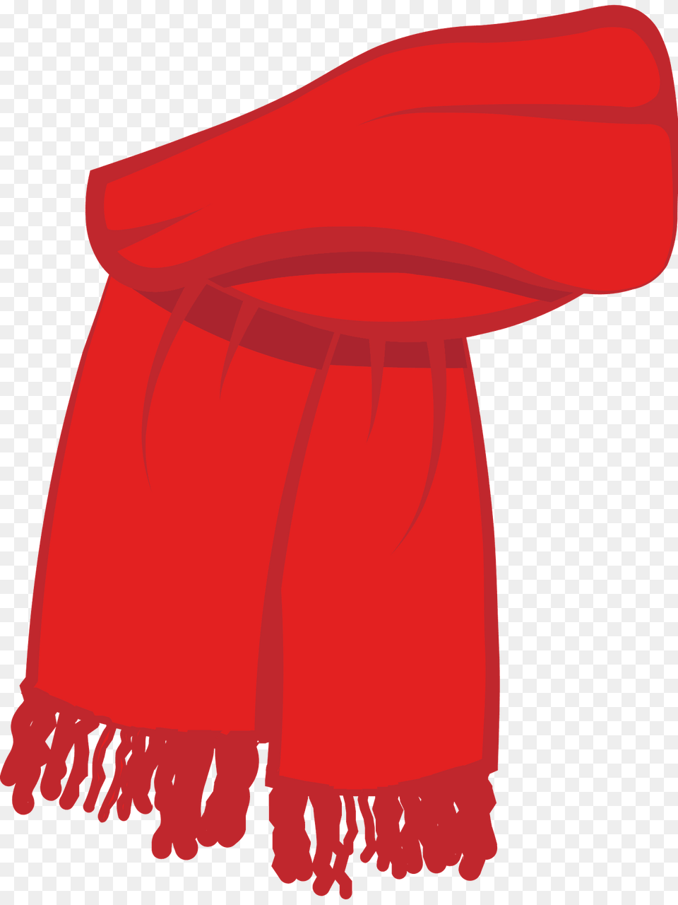 Red Christmas Scarf Clipart, Clothing, Stole, Adult, Female Png Image