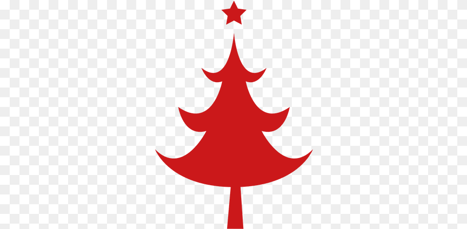 Red Christmas Tree Transparent U0026 Svg Vector File Christmas Tree Vector Red, Symbol, Person, Star Symbol Png Image