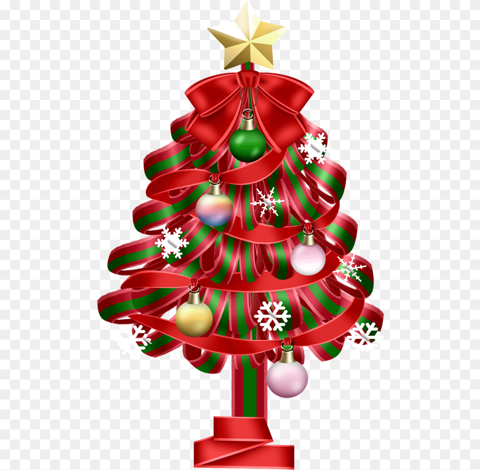 Red Christmas Tree Vector, Christmas Decorations, Festival, Tape, Christmas Tree Free Png Download