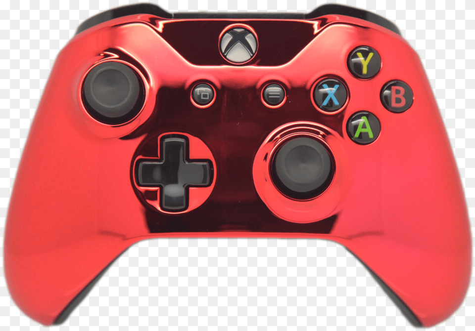 Red Chrome Xbox One S Controller Red Xbox Controller Transparent, Electronics, Car, Transportation, Vehicle Free Png Download