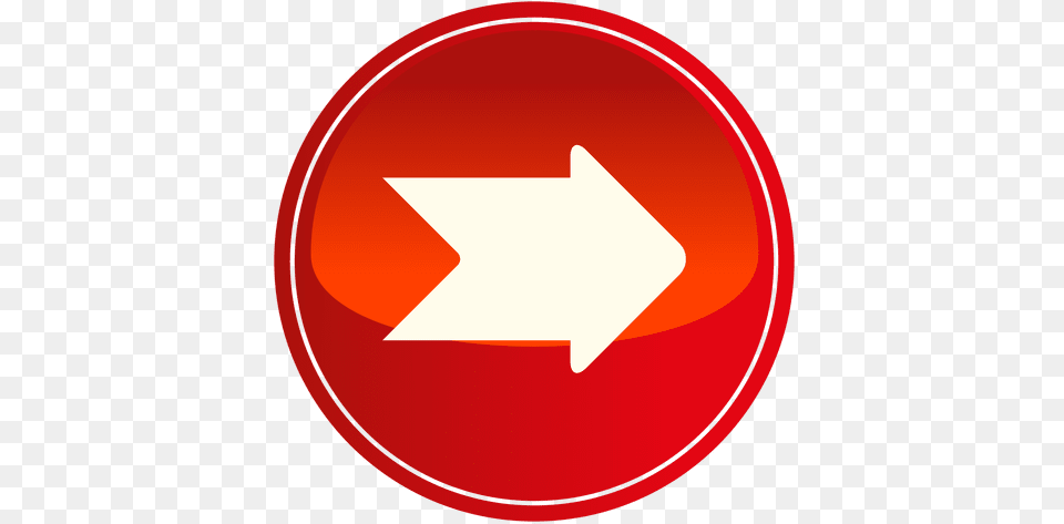 Red Circle Arrow Button Gmail, Sign, Symbol, Road Sign, Disk Free Png Download