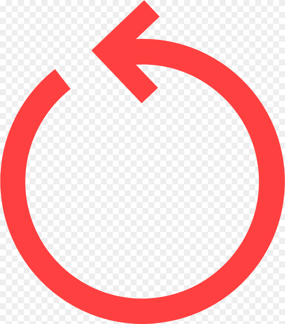 Red Circle Arrow Icon, Symbol, Sign Png