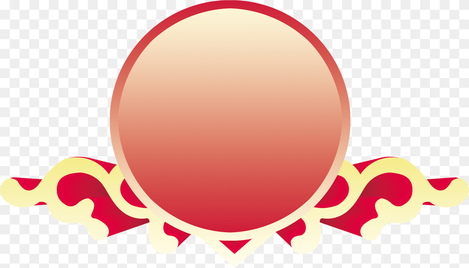 Red Circle Frame Gold Circle Logo, Oval, Balloon Free Png Download