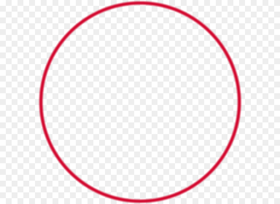 Red Circle Outline Peach, Oval, Sphere Free Png Download