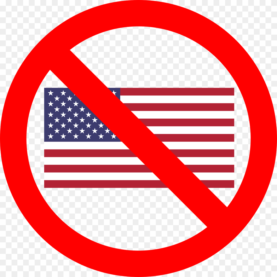 Red Circle Slash Freeuse Stock Russia Undesirable Organizations Law, American Flag, Flag, Symbol, Sign Png