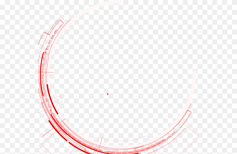 Red Circle With Line Through It Circle Red Abstract, Amusement Park, Fun, Roller Coaster Free Png