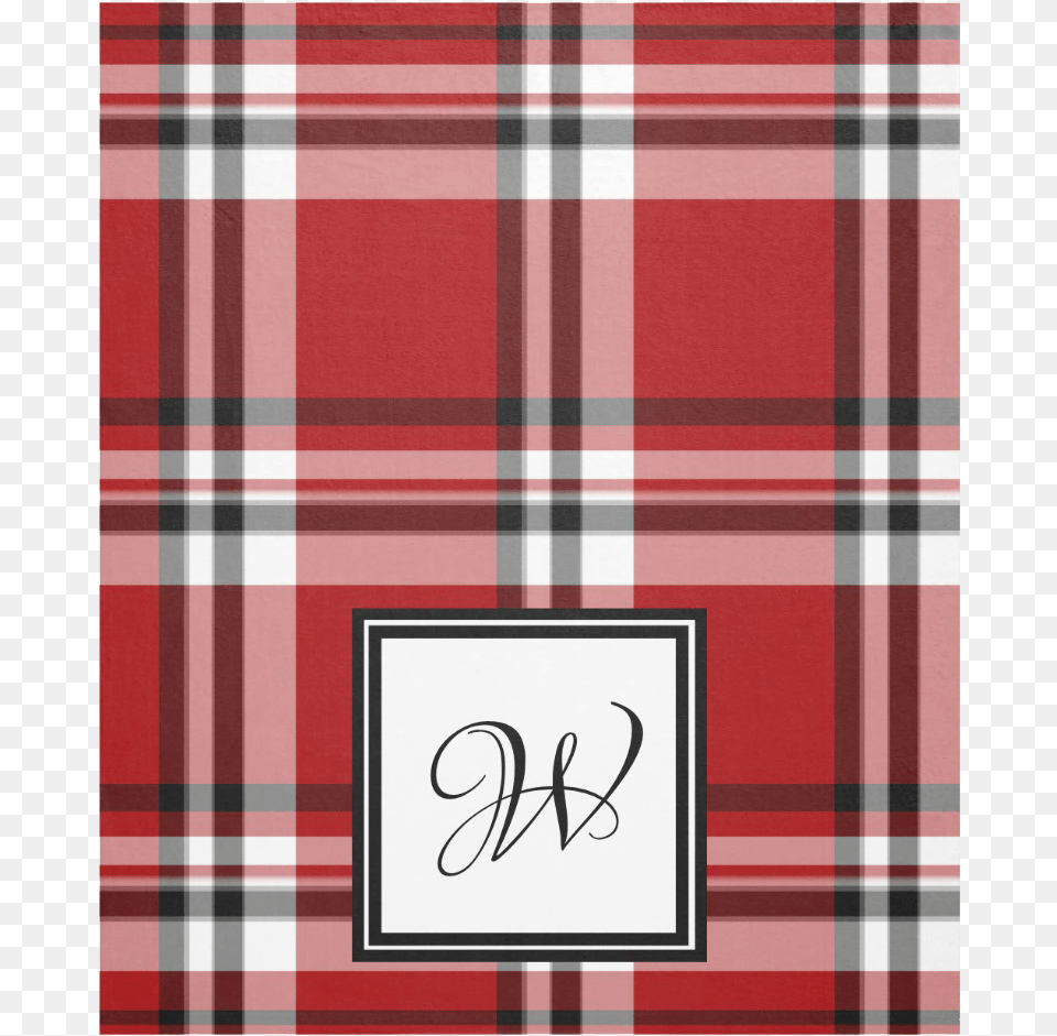 Red Classic Plaid Monogram Fleece Blanket Dream Is A Wish Your, Tartan, Flag Free Png