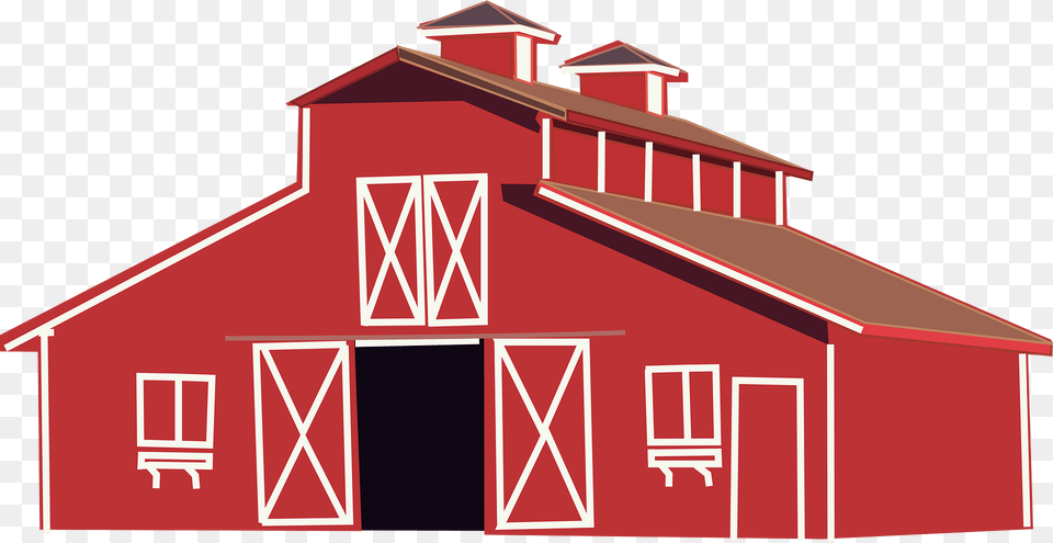Red Clipart, Architecture, Barn, Building, Countryside Free Png Download