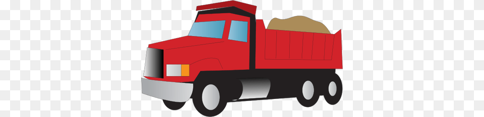 Red Clipart Dump Truck, Trailer Truck, Transportation, Vehicle, Moving Van Free Png Download