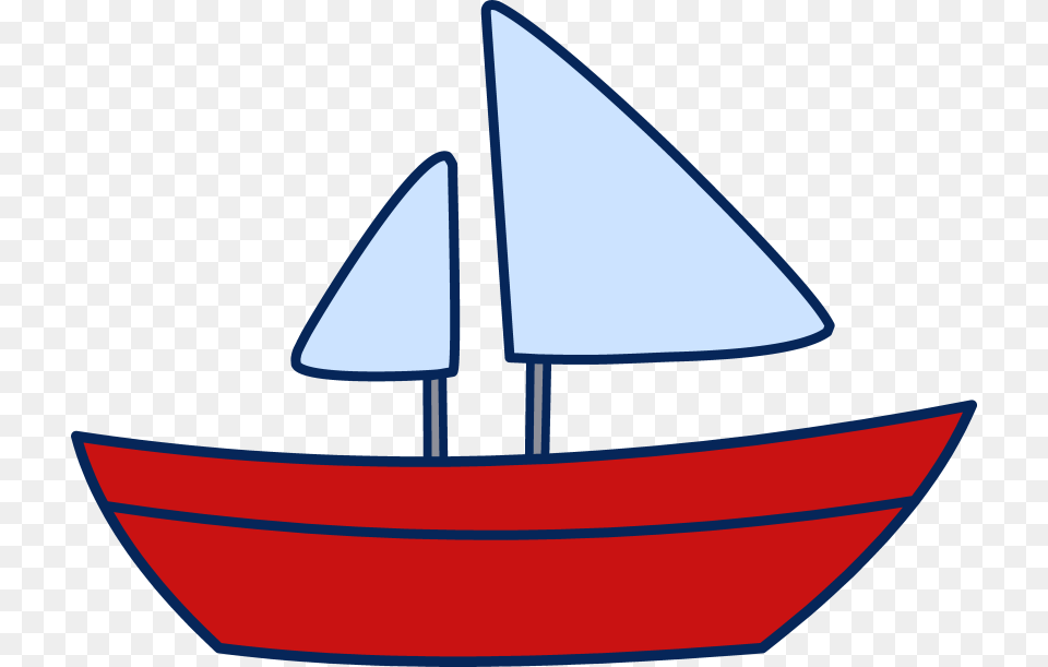 Red Clipart Sailboat, Boat, Transportation, Vehicle, Watercraft Png