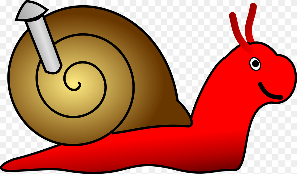 Red Clipart Snail, Animal, Invertebrate Free Png Download