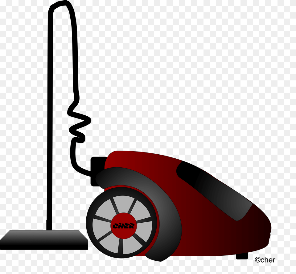 Red Clipart Vacuum, Wheel, Plant, Grass, Machine Png Image