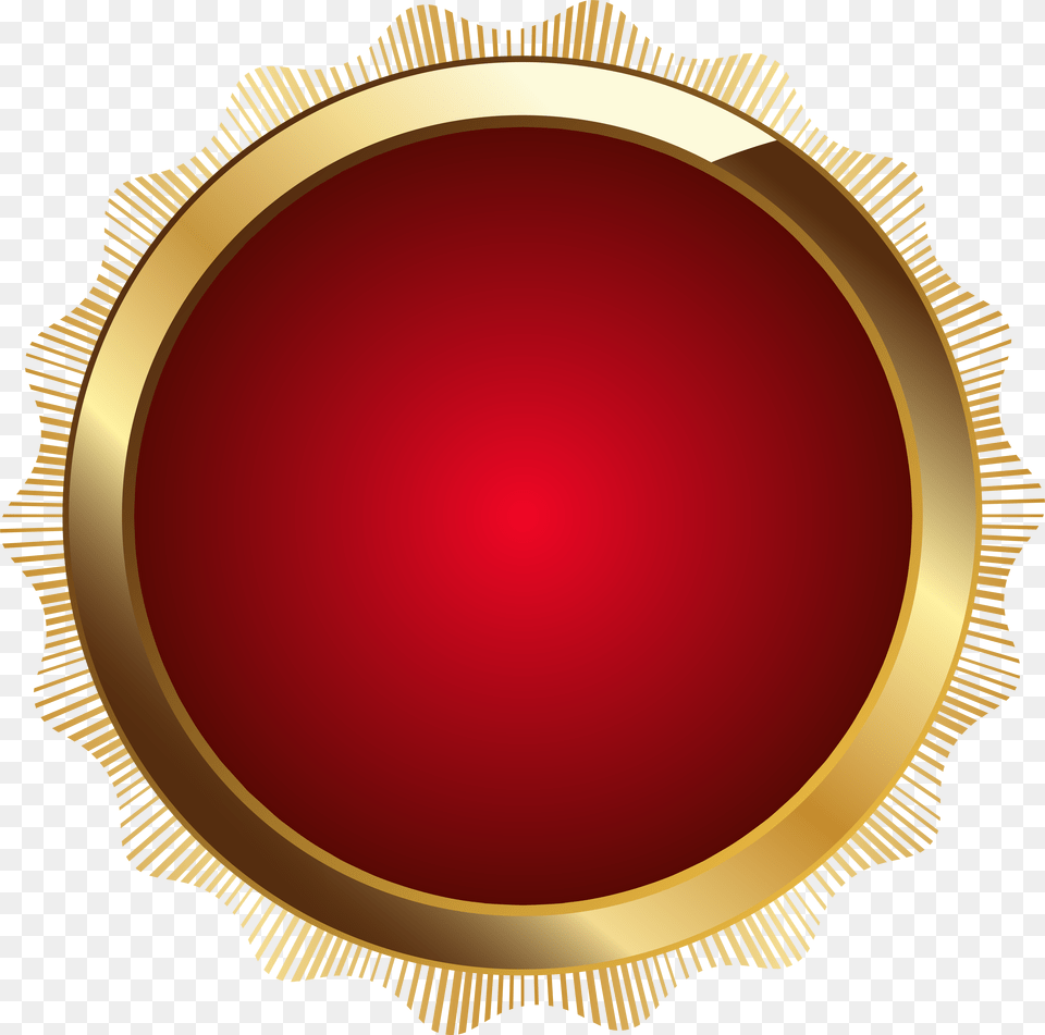 Red Cliparts Design, Gold Png