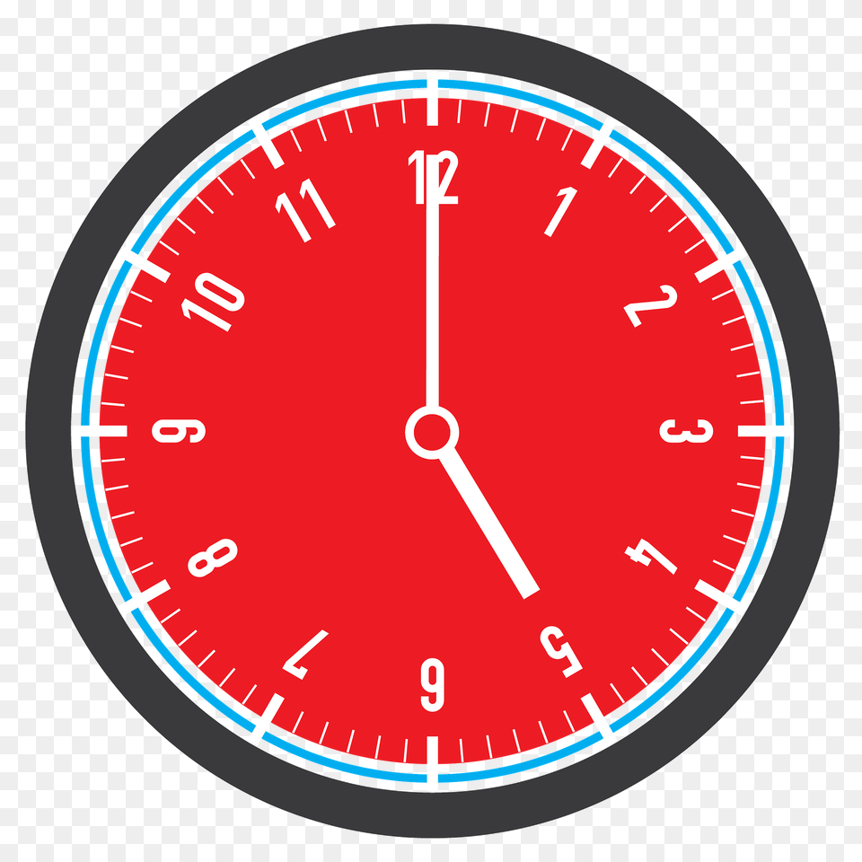 Red Clock Clipart, Gauge, Tachometer Free Png Download