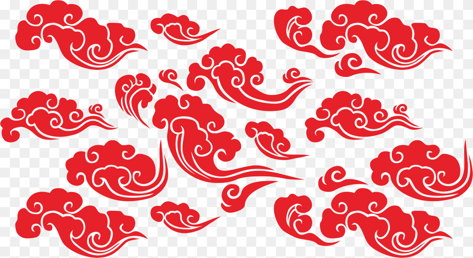 Red Cloud Clipart Vector, Art, Floral Design, Graphics, Pattern Free Png Download