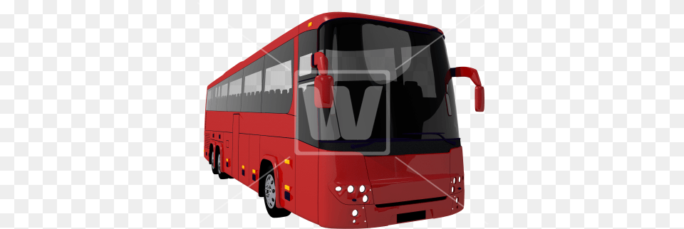Red Coach Bus Illustration Tour Bus Service, Tour Bus, Transportation, Vehicle, Double Decker Bus Free Png Download
