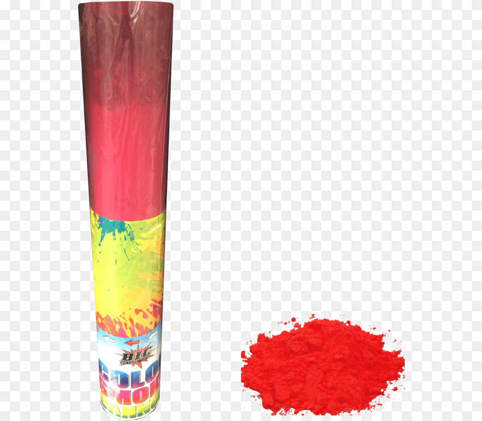 Red Color Smoke Cannon 60cm Cosmetics, Paint Container, Powder, Can, Tin Free Png