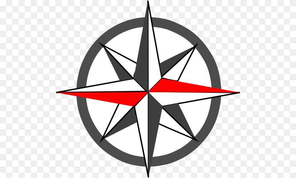 Red Compass Rose Logo, Bow, Weapon Free Png