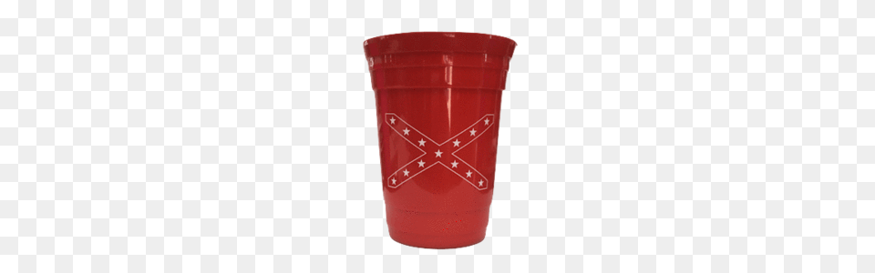 Red Confederate Flag Solo Cup The Dixie Shop, Pottery, Food, Ketchup, Glass Png Image