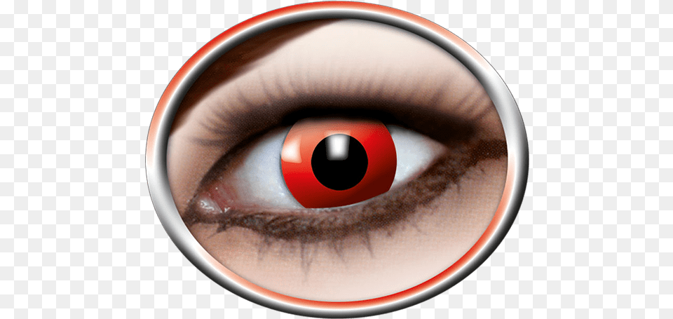 Red Contact Lenses Oog Lenzen, Contact Lens Free Transparent Png