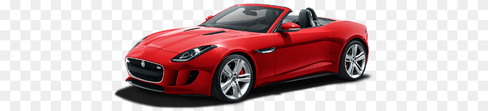 Red Convertible Jaguar, Car, Vehicle, Transportation, Wheel Png