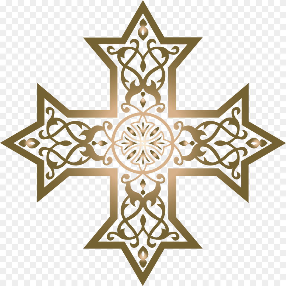 Red Coptic Cross, Symbol, Star Symbol, Outdoors Free Png Download