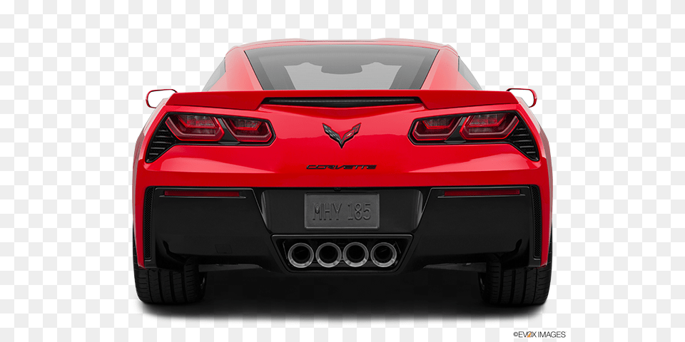 Red Corvette 2015 Rear 2019 Corvette Back View, Car, Coupe, Vehicle, Transportation Png Image