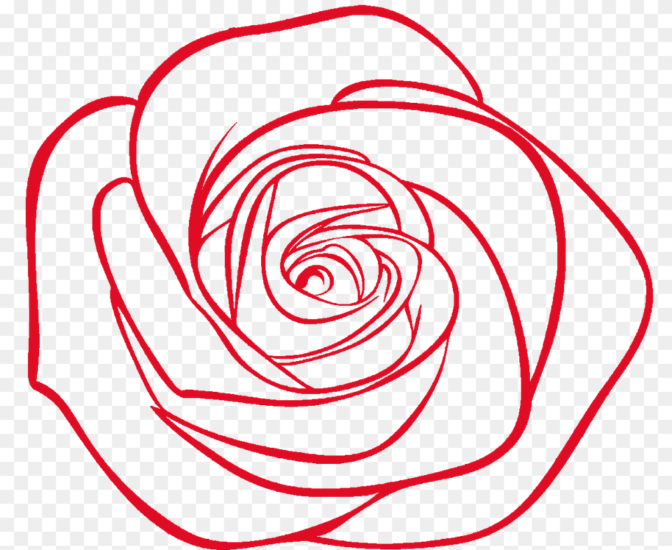 Red Cottage, Flower, Plant, Rose, Spiral Png Image