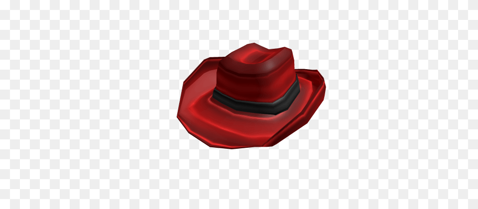 Red Cowboy Hat Roblox Wikia Fandom Cowboy Hat, Clothing, Cowboy Hat, Plant, Lawn Mower Free Png Download