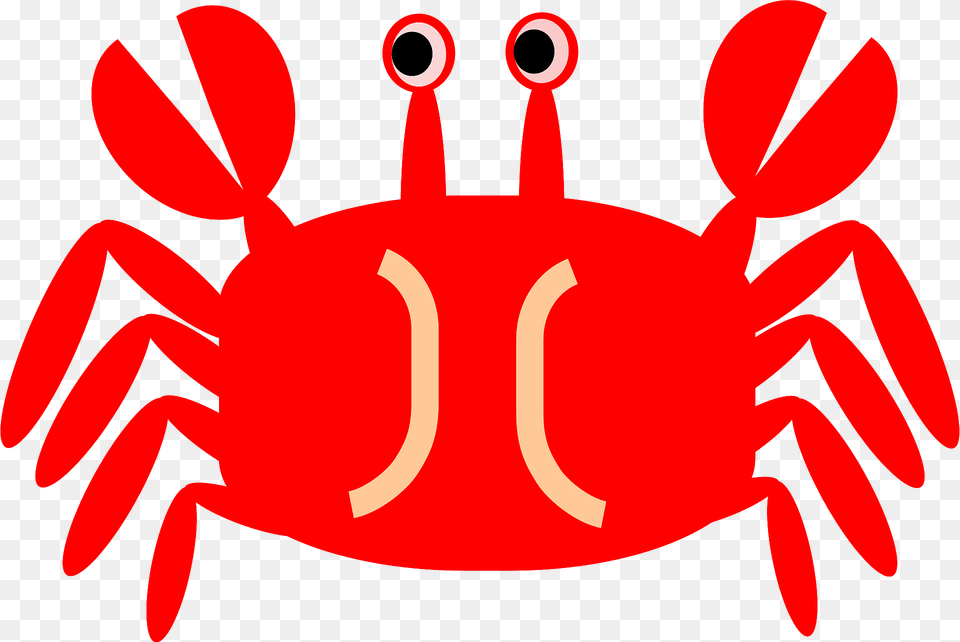 Red Crab Clipart, Food, Seafood, Animal, Invertebrate Png